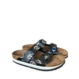 Birkenstock Papillio Arizona Evil Eye Print Buckle Slide Sandal Womens  Size 11